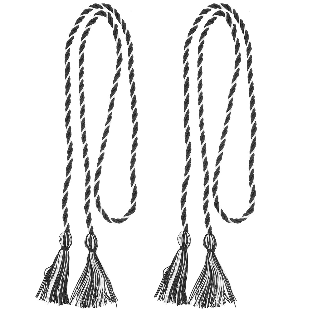 2 Pcs White Polyester Graduation Honor Rope Bachelor Hat Tassel eBay