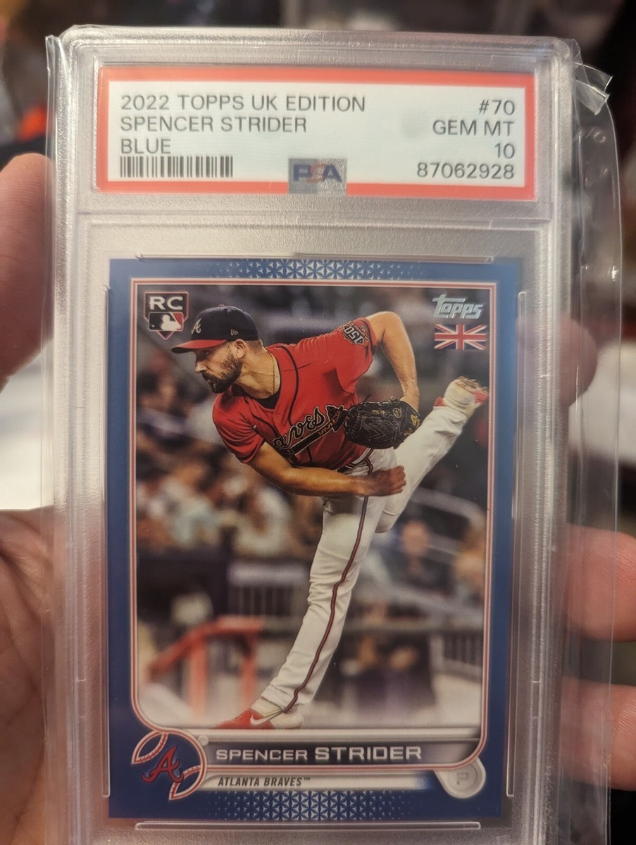 2022 Topps Spencer Strider RC Autograph card - 2022 Topps Spencer 