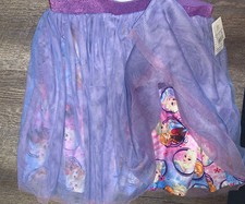 Disney frozen sz L 10/12 layered tutu skirt tulle princess nwt