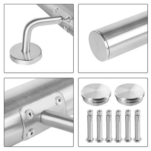 Edelstahl Geländer Wand Handlauf Treppe Haltegriff Balkongeländer Innen & Außen - Bild 11 von 19