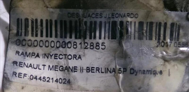 0445214024 injection bar for VOLVO S40 1.9 D 1996-2003 2002 82998 - Image 3 of 4