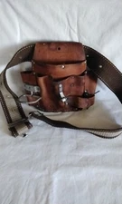 Action Leathercraft Leather Tool Belt 6 Pocket and two tool Holder  LP 603