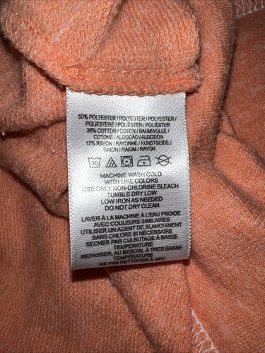 Free People  We The Free Coral Zip Up Sweat jacket Sz L/G - Picture 5 of 7