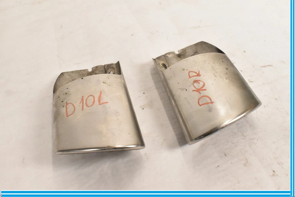 08-16 Juego de 2 puntas de silenciador de escape de parachoques trasero Mercedes W204 C300 E350 OEM Foto 2 de 4