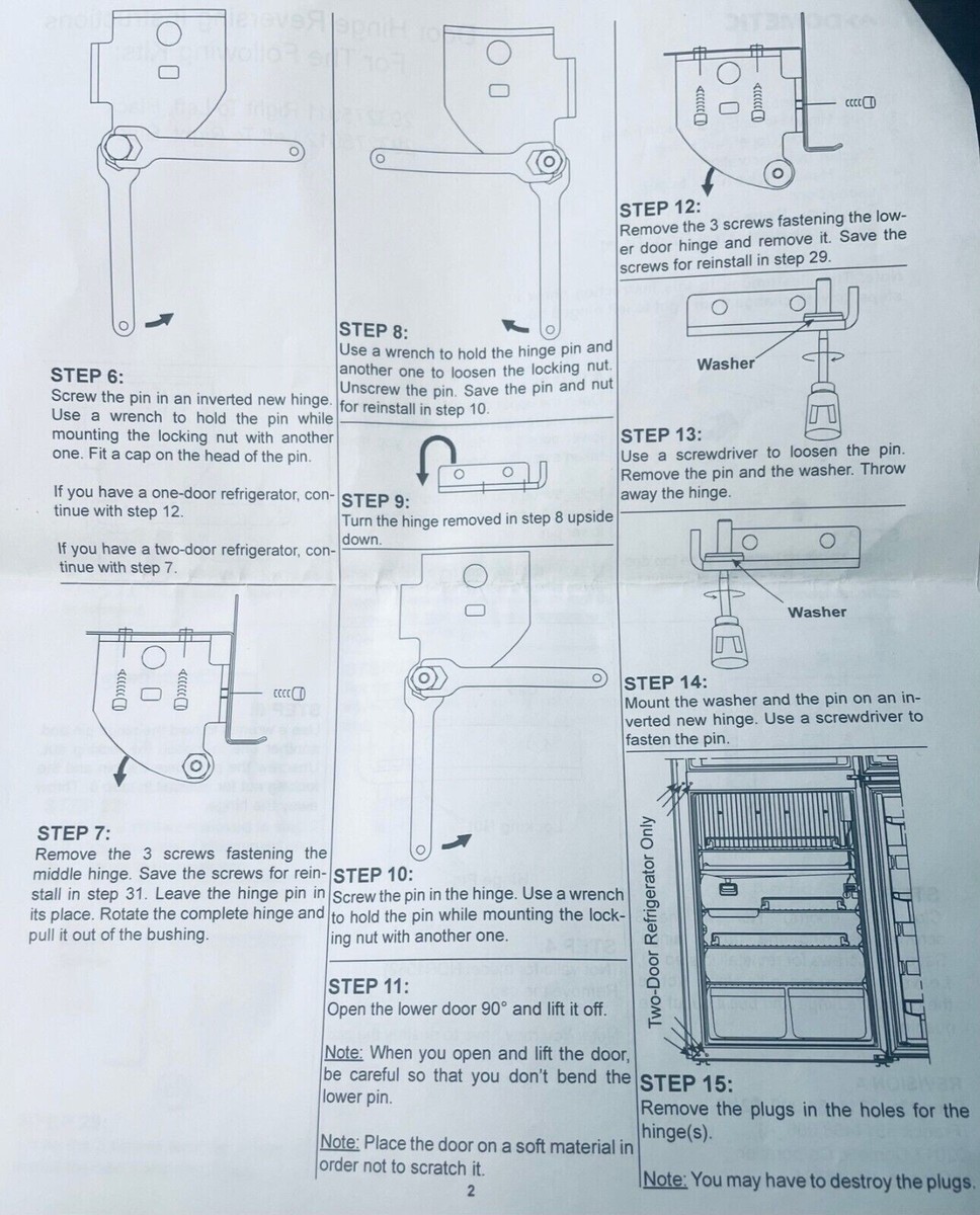 GYOFFULL RV Refrigerator Airing Device Door Prop Clips To Prevent Build - View #7