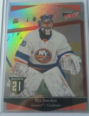 2020-21 UD Extended Series Ultimate Victory Silver NYI Ilya Sorokin #38 073/100