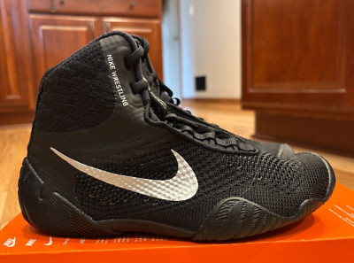 Nike Tawa Wrestling Shoes Black Metallic Silver Black CI2952  display picture 3