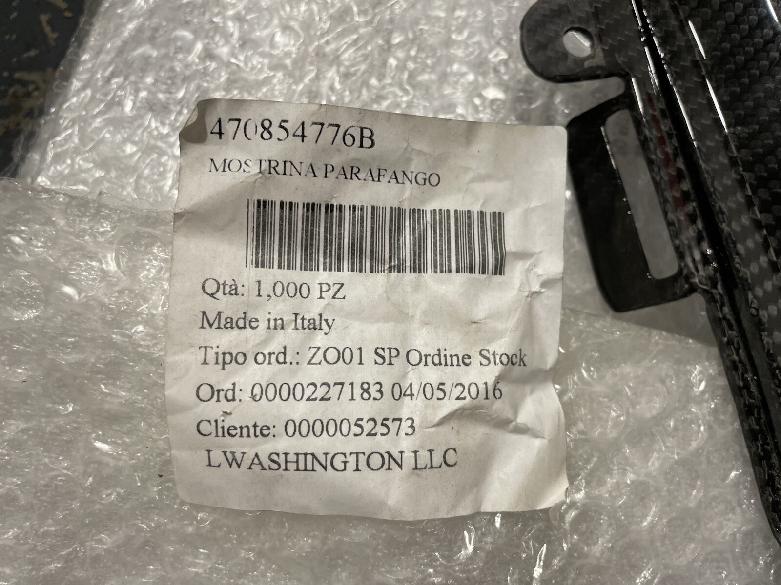 NEW OEM Genuine Carbon Side Fender Air Vents Lamborghini 12-17 Aventador LP700-4