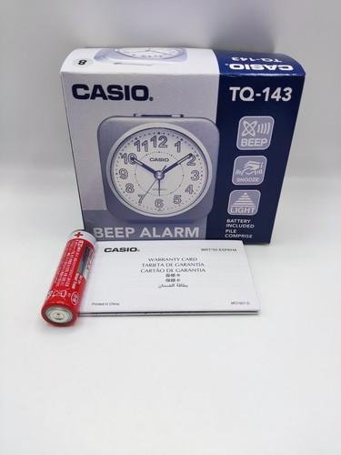Casio TQ-143S Sveglia, Argento - Foto 4 di 5