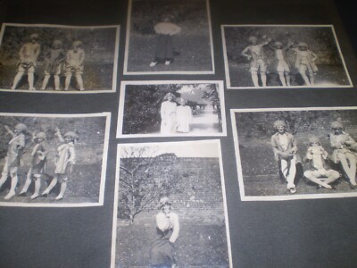 social history 1920's little girl dancers fancy dress album page snaps