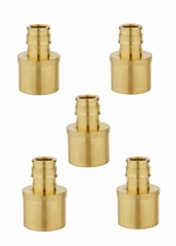 EFIELD 5 PCS Pex-A 3/4"x1"  Female Sweat Adapter Expansion Fitting-ASTM F1960