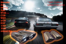 For Mercedes For Amg Sebring Style W126 C126 W124 R107 R129 Exhaust Tips W201