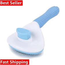 Self-Cleaning Pet Grooming Brush for Shedding & Massage