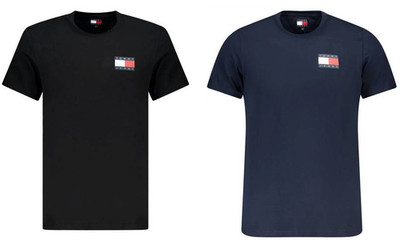 Tommy Hilfiger Jeans T-Shirt DM0DM20740 Schwarz oder Blau M bis 2XL 100% Cotton
