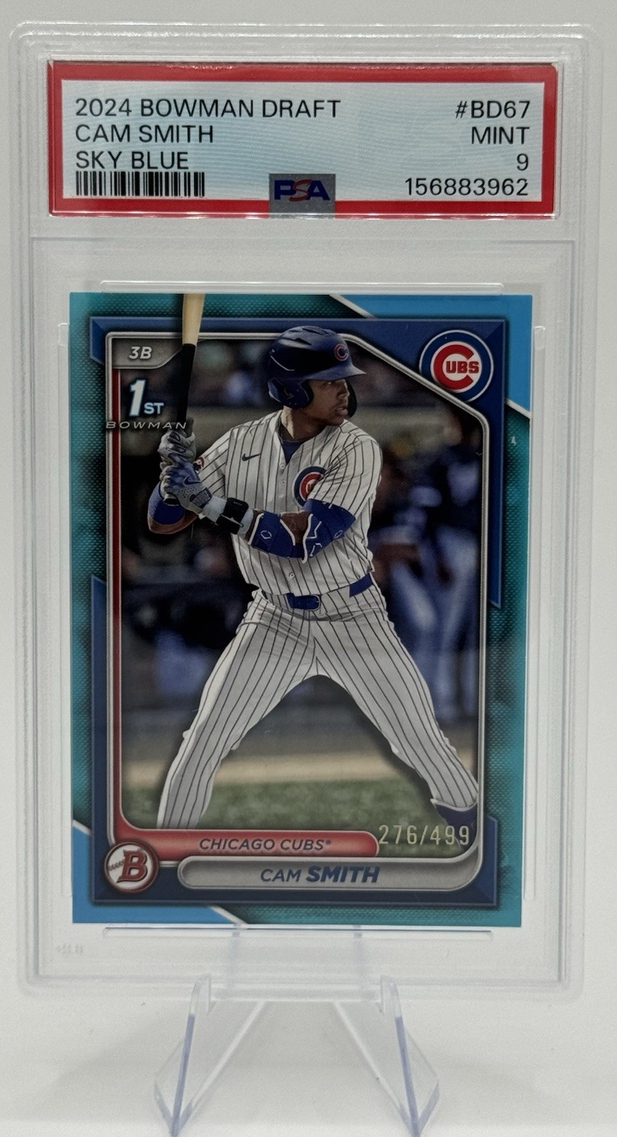 2024 Bowman Draft - Cam Smith #BD-67 Sky Blue /499 (RC) 1st Bowman PSA 9