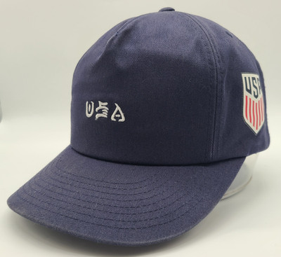 Hurley Faded Navy Blue USA National Team Snapback Hat Cap Yupoong Classics