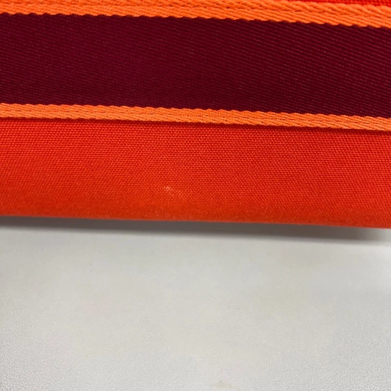 Hermes Large Bride-A-Brac Case Canvas & Orange Feu