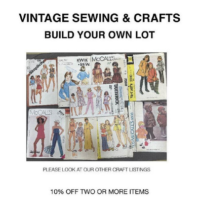 VINTAGE KIDS SEWING PATTERN CRAFT McCALLS, BUTTERICK, SIMPLICITY, KWIK SEW