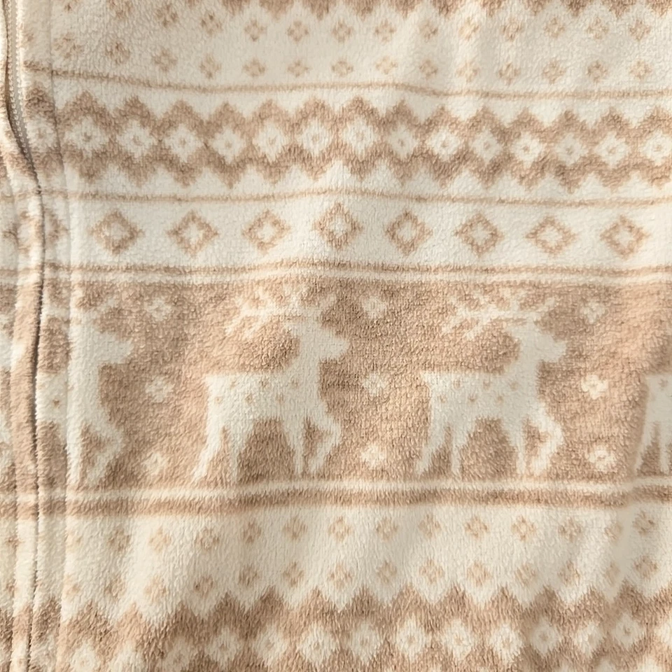 Pijama para dormir Old Navy para niño o niña 4T Navidad reno polar con patas - tostado Foto 3 de 4