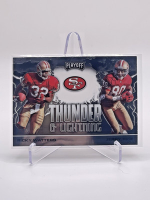 2020 Playoff Jerry Rice / Ricky Watters Thunder & Lightning #TL-11 49ers