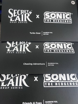 MTG: Secret Lair x Super Sonic Foil bundle edition Sealed turbo adventure foes