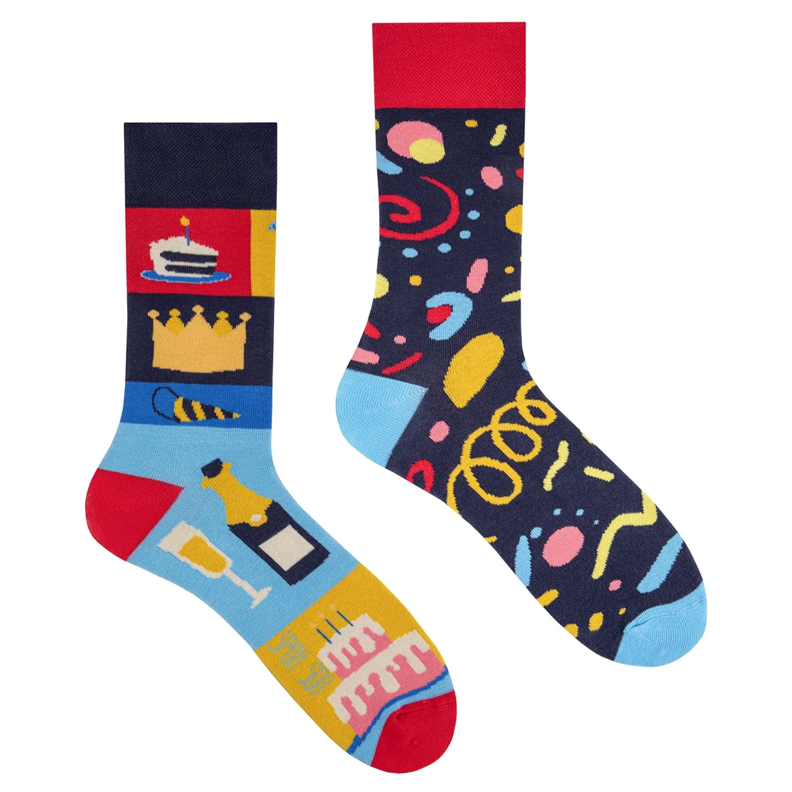 Mens Party Odd Socks | SPOX SOX | Cotton Mismatched Socks