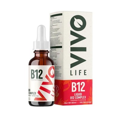 Vivo Life Orange Flavour Liquid B12 Complex - 60ml