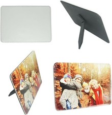 Custom Leather Print Photo Stand Frame, Personalized Leather Framed Picture