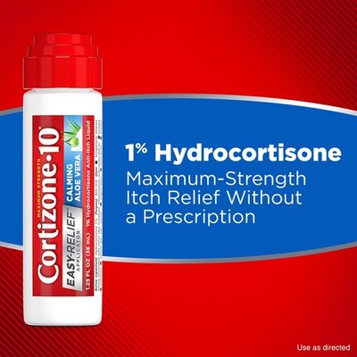 Cortizone-10 Maximum Strength 1% Hydrocortisone Aloe Anti-Itch Liquid, 1.25  oz | eBay