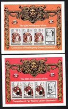 Scott 342-345 Mini Sheets of 3 with Label, Perf. 12, not common