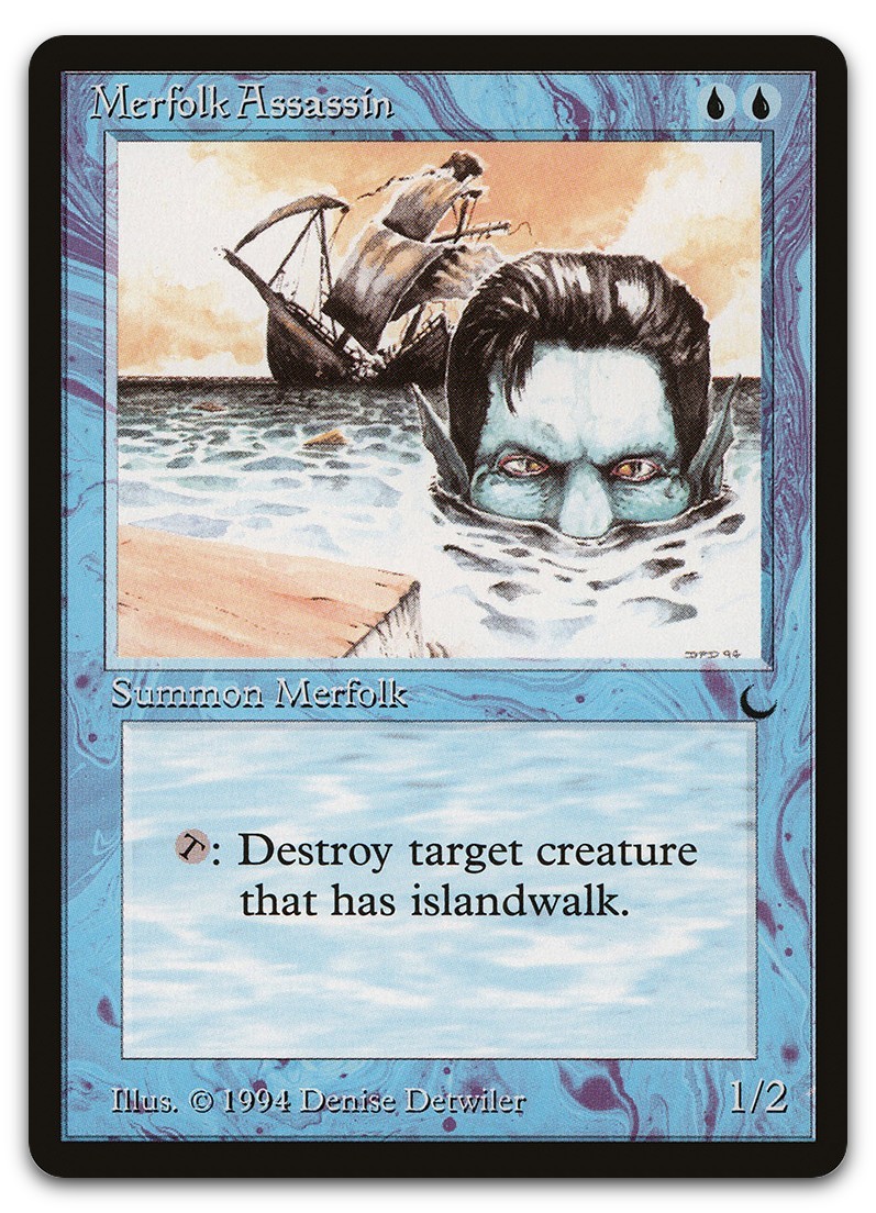 Merfolk Assassin (NM) The Dark DRK Magic MTG