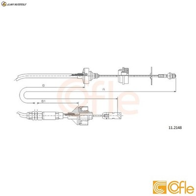 SEILZUG KUPPLUNGSBETÄTIGUNG 11.2148 FÜR CITROEN KFW /KFX 1.4L NFZ /NFU 1.6L 4cyl