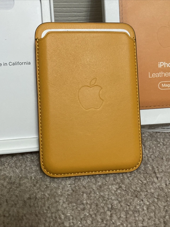 Cartera de cuero Apple iPhone con MagSafe MHLP3ZM/A - Amapola de California Foto 2 de 4