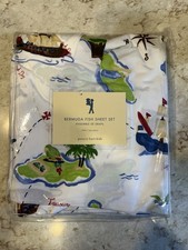Pottery Barn Kids Bermuda Fish Sheet Set Sz Twin Nwt