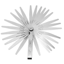 0.02-1mm 26 Blade 3.94" Tapered Metric Thickness Feeler Gauge Set