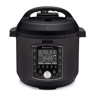 INSTANT POT Pro 10in1 Multikocher Slow Cooker Schongarer 7,6L 1400W Schwarz
