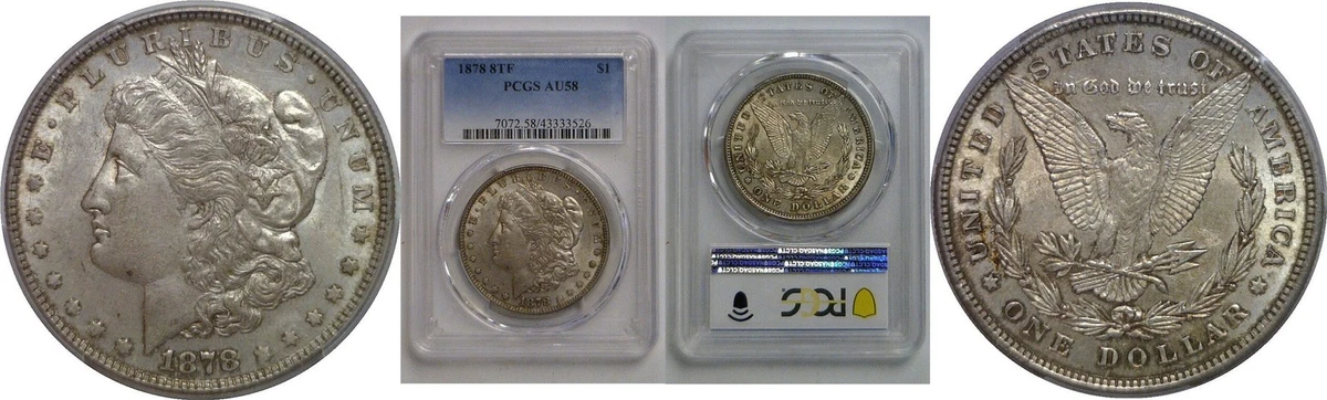 Circulated Silver 1878 Year Morgan US Dollars (1878-1921) for sale