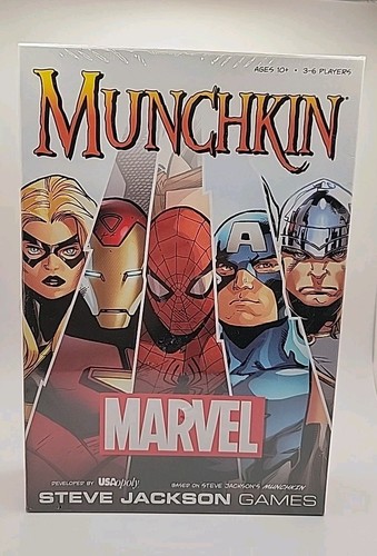 NEW! ©2016 Munchkin 3-6 Players Age 10+ Steve Jackson Games ©MARVEL by USAOPOLY™ - Picture 1 of 8