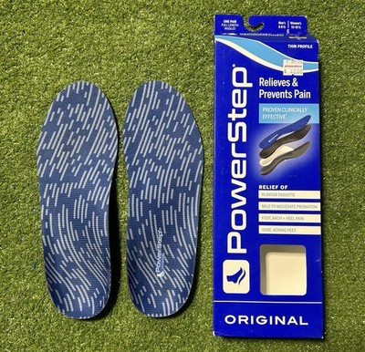 Powerstep Original Thin Profile Relieves Insole, Men s 8-8.5 Womens 10-10.5 E