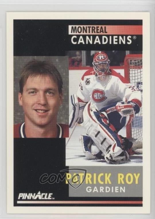 1991-92 Pinnacle French Patrick Roy #175 HOF 0q3