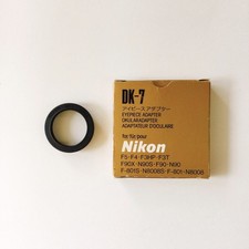 NIKON EYEPIECE ADAPTER DK-7 For F-801  N8008 F5 F4 F3HP Ring in genuine box