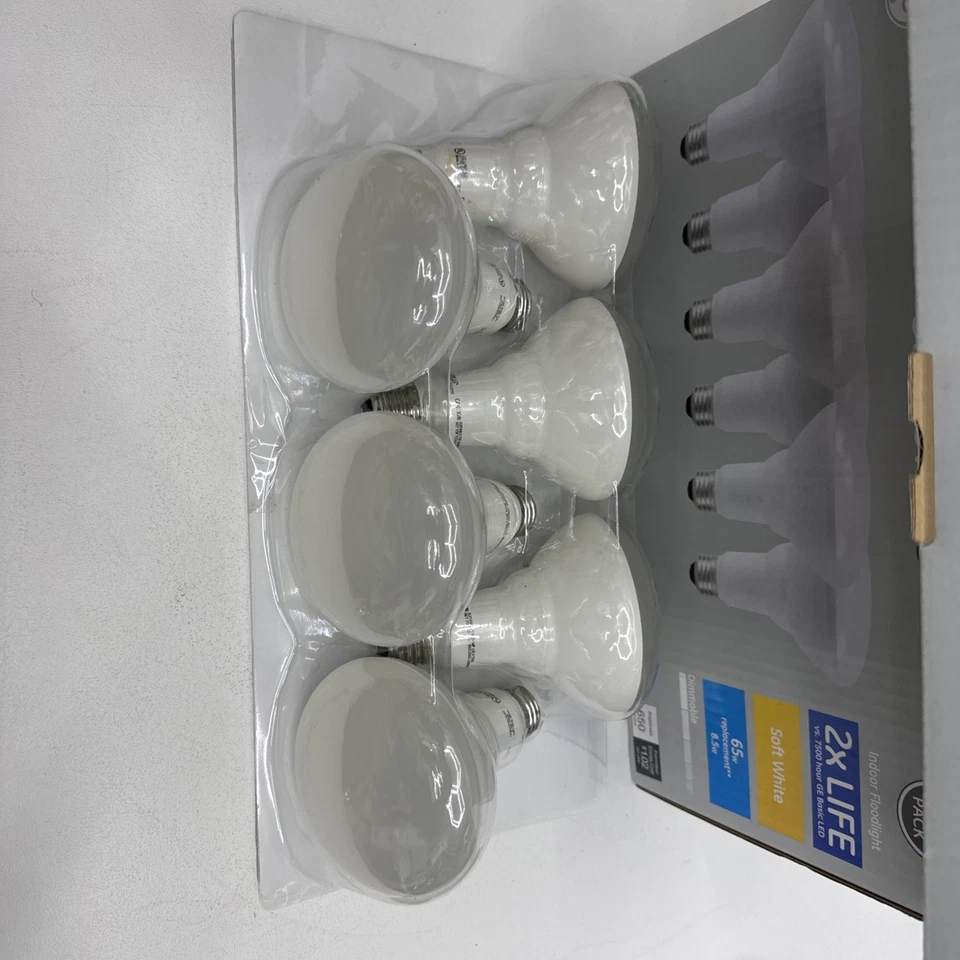 GE Classic 65-Watt EQ LED Br30 Soft White Dimmable Floodlight Bulb 650 Lm 6-PACK - Image 4 of 4
