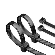 50 Pack Zip ties 20 Inch Heavy Duty Black Cable Ties 120lb Tensile Strength 0...