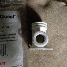 John Guest Wall Plate Elbow . For Outside Tap. Etc Push Fit. New