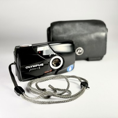 Filmkamera Olympus mju II Stylus Epic schwarz Vintage 35mm Travel Point and Shoot