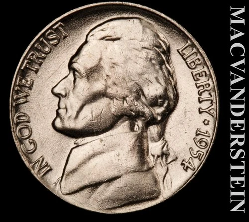 1954-D Jefferson Nickel — photo from another recent sale