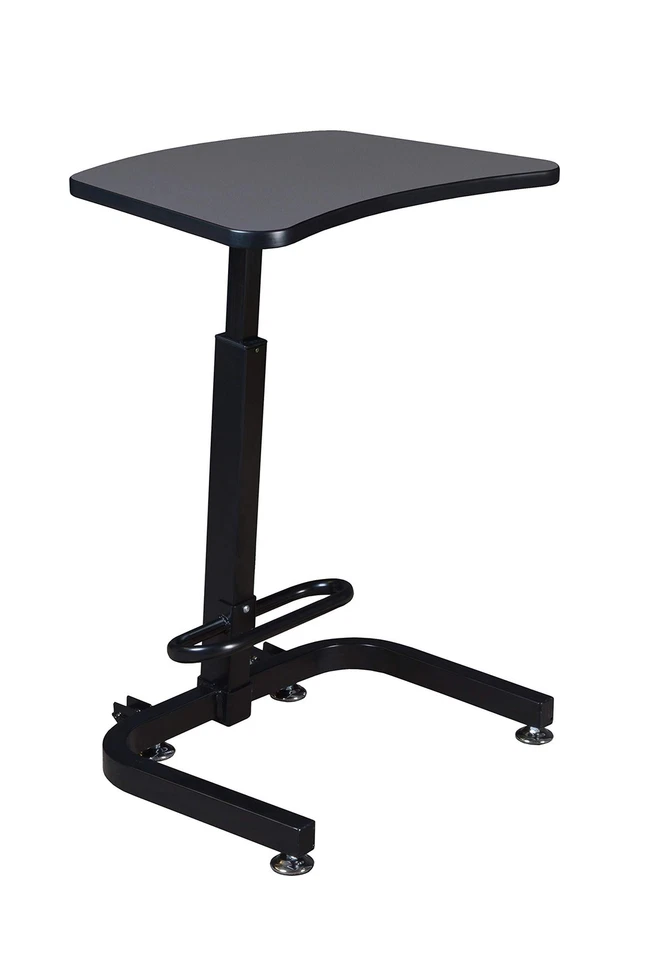 Escritorio de oficina Brody para sentarse/pararse, gris Foto 4 de 4