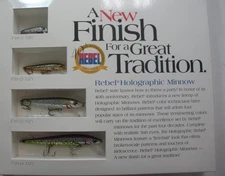 Rebel 40th Anniversary 4 Lure Collection Set Holographic Finish Vintage