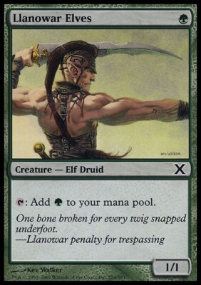 Llanowar Elves ~ Tenth Edition [ EX ] [ Magic MTG ]