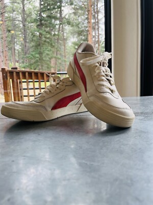PUMA Caracal White Poppy Red Size 10
